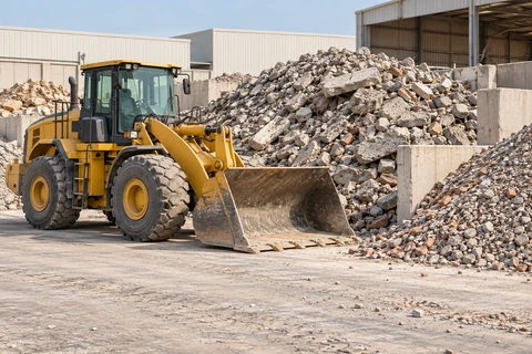 Construction waste — illustrative service scene